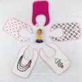 Print Embroidery Baby Bibs for Drooling and Teething